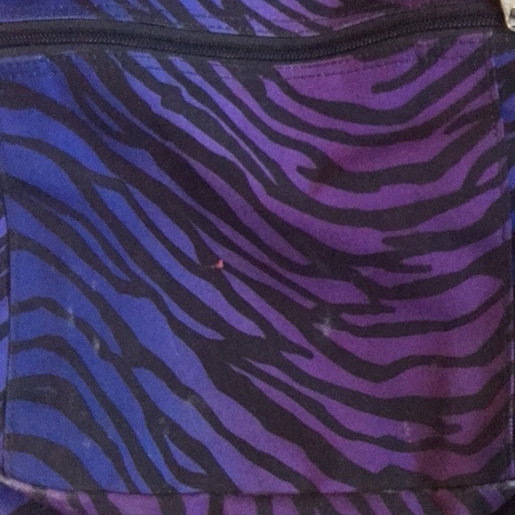 Jansport Purple, Black & Blue Print Backpack - Picture 4 of 6